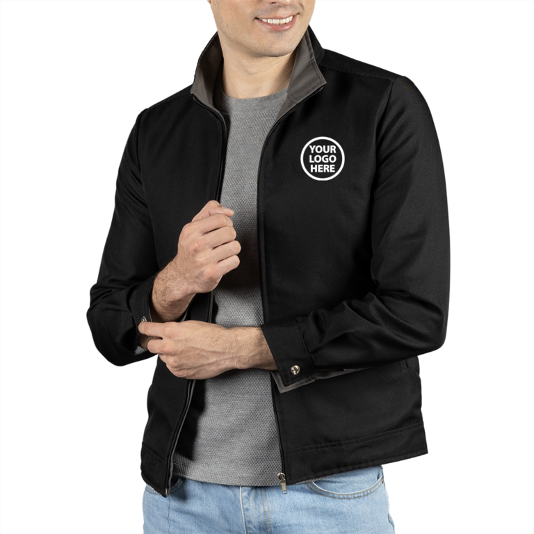 Stand Collar Ruched Shoulder Pad Jacket main image 1